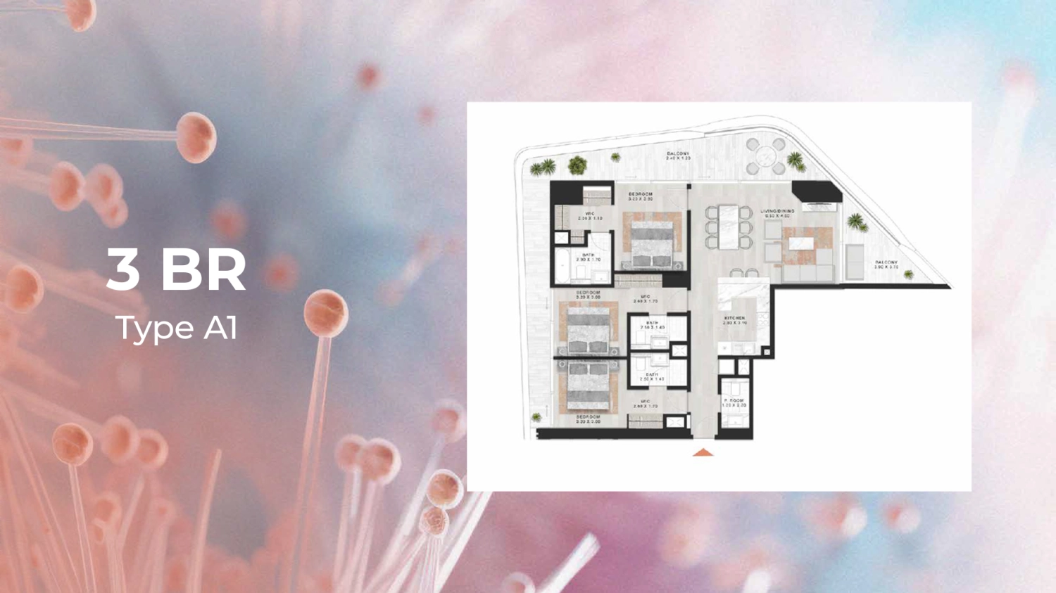 3 BR - Type A